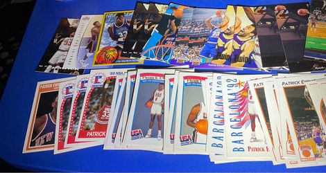 Patrick Ewing cards various yrs 1989-99 / 167 cards total includes inserts and base. $30