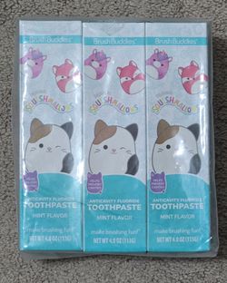 Squishmallows Toothpaste - Lot of 6