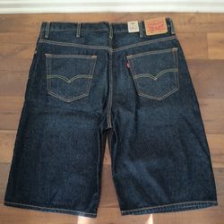 Levi's Men's 469 Loose 12" Dark Wash Jean Shorts Size 38