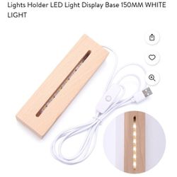 Pack Of 4 Wooden 4"  LED LIGHT Decorations $10 For Pack Of 4 Brand New (Price Is Firm)