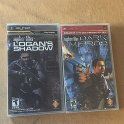 Sony Playstation PSP Syphon Filter Dark Mirror & Logans Shadow Brand New Sealed