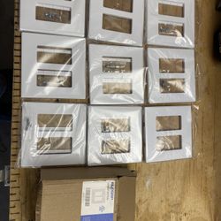 Elegrp 2 Gang Screwless Wall Plates New 