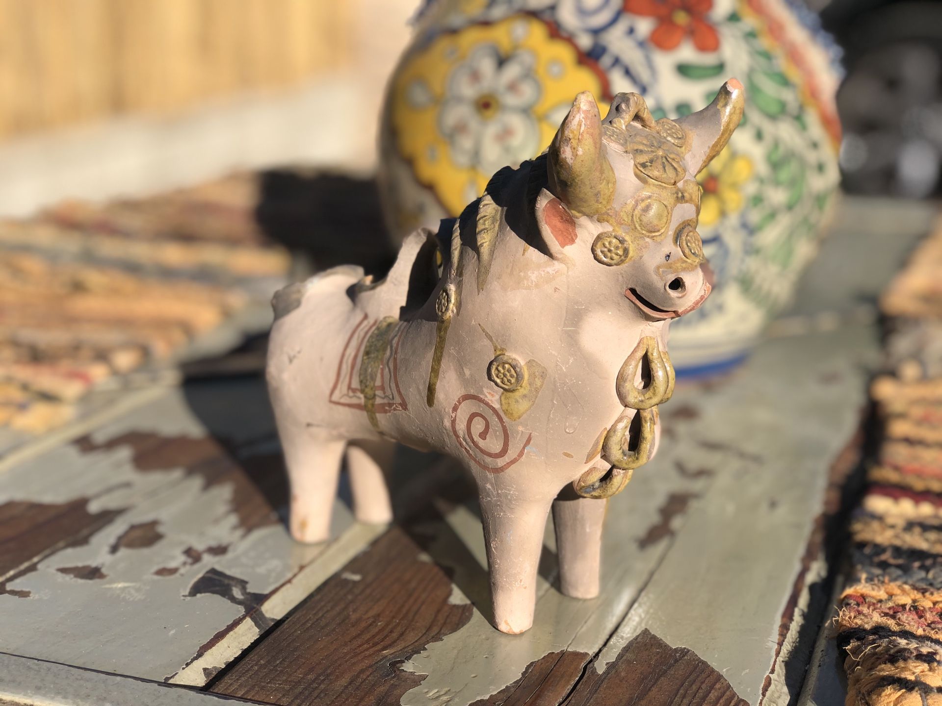 Mexican Art/Toro Candle holder