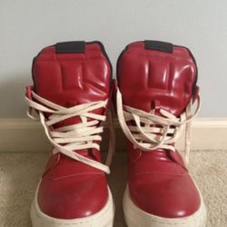 Rick Owen’s Red Geobasket Size 10