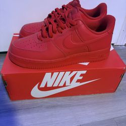 Nike Red Air Force 1s Size 8.5