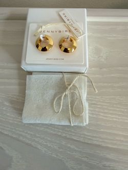 Jenny Bird Gold Dome Earrings