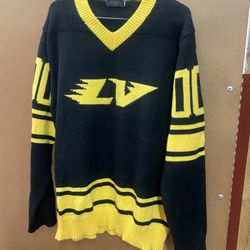 LV Intarsia Football Sweater Size XL (fits L) 