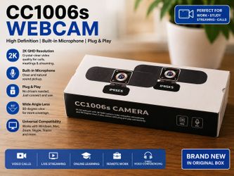 IMISES CC1006s 2K Webcam – Brand New🎥