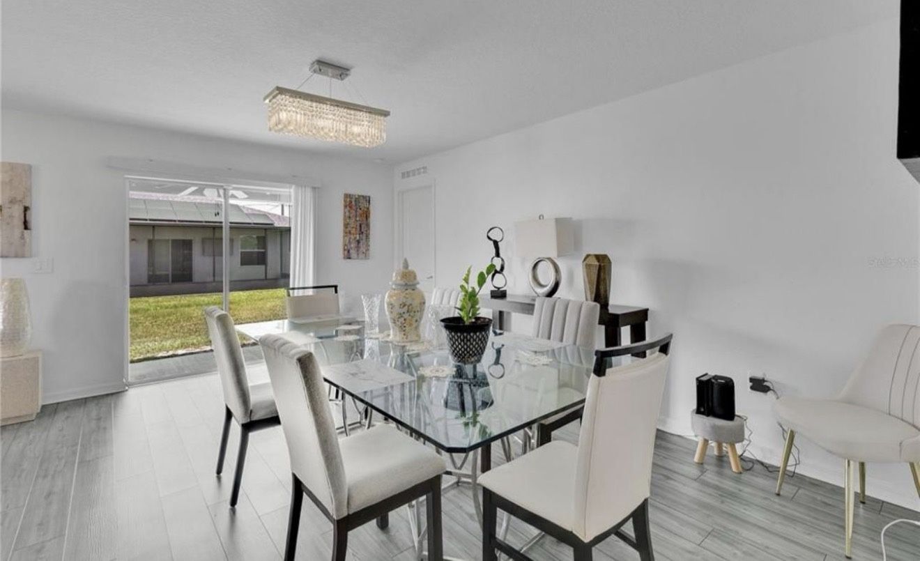 City Furniture – Modern Haven Glass Rectangular Table 8.3 feet x 4.2 feet