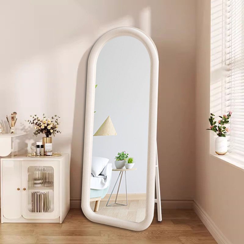 Arched Full Length Mirror, Floor Mirror with Stand, Arched Wall Mirror Full Length, Large Standing Mirror Full Length, Wall-Mounted Mirror for Bedroom