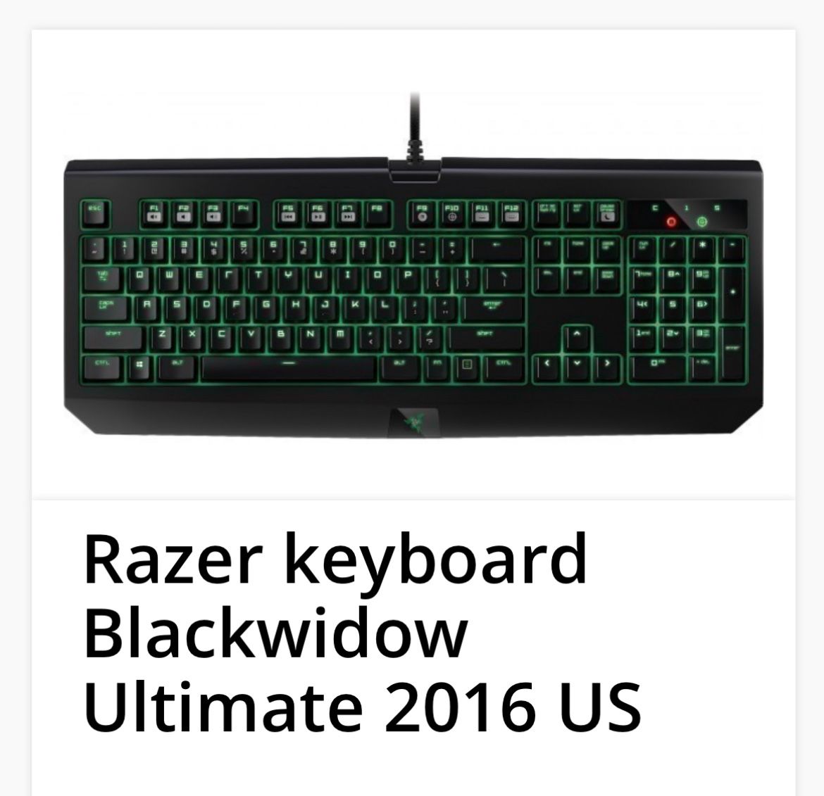 Razer keyboard Blackwidow 