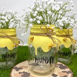 Hunny Mason Jars For Centerpieces 