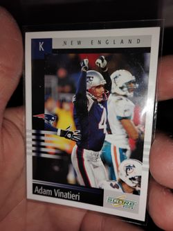 Vintage Rare Adam Vinatieri New England Patriots Rare Clean Card