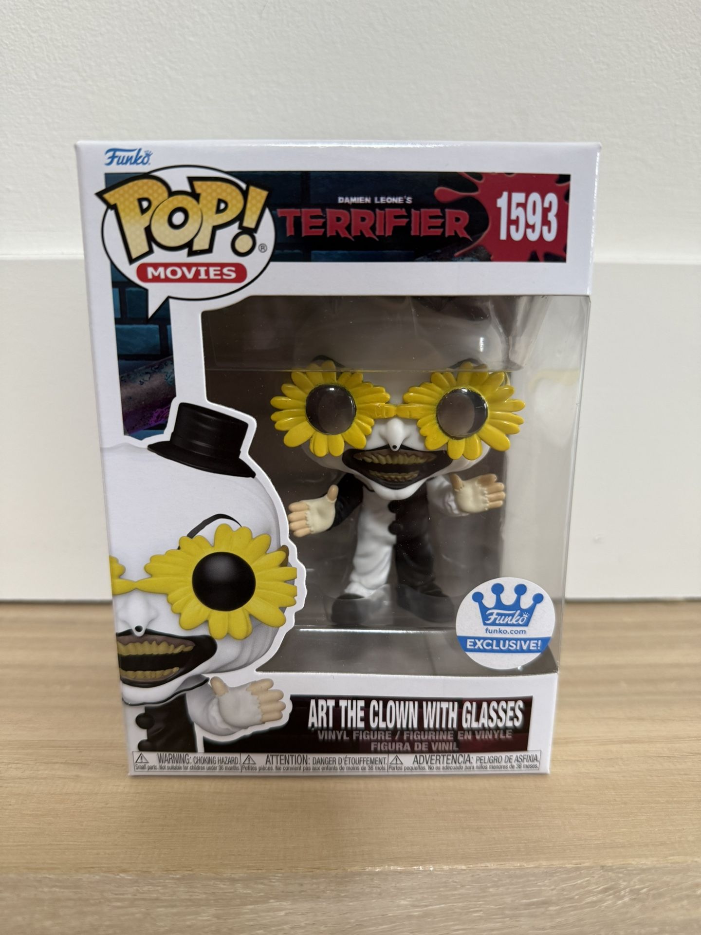 Art The Clown With Glasses - Funko Pop #1593 (Funko Shop Exclusive)
