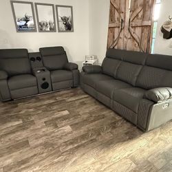 Brand New Power Reclining Sectional Sofa / Sofa y Loveseat Reclinables Nuevos a Estrenar … Fast 🚚