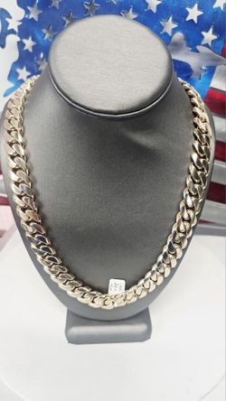 14k 24inch 15mm Solid Chain 