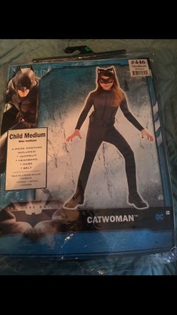 Girls cat woman costume