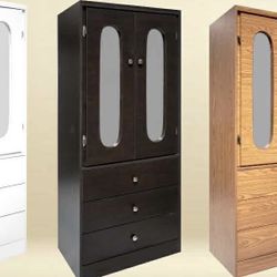 Black Closet With Mirrors