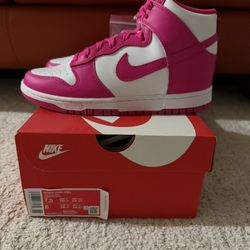 nike dunk high pink prime womens size 7.5 new