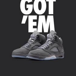 Jordan 5 wolf grey