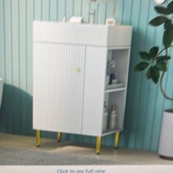 22 Inch White Bathroom Vanity With Sink No Faucet Included