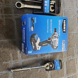 Hart Impact Driver Kit, 7pcs Ratcheting wrench, 1/2" drive Ratchet