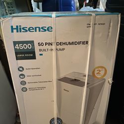 Hisense Dehumidifier 50pint Brand New 4500 Sqft