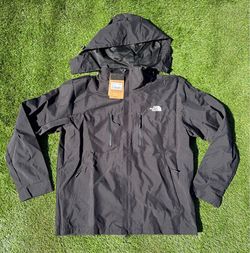 The North Face Black Hooded Rain Jacket