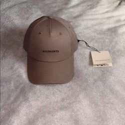 Allsaints khaki baseball cap