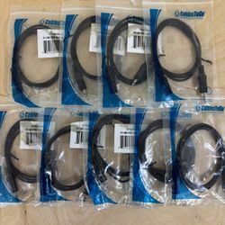 Set of 9 3ft 3.5 Stereo Audio CBL M/M From Cables To Go
