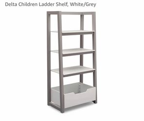 Delta Ladder Shelf White/Grey