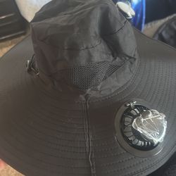 Fishing hat with fans