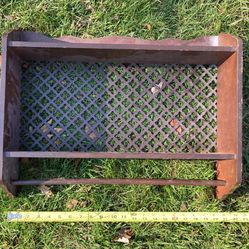 Vintage Postal Shelf And Key Holder Set Of 2 Shelves