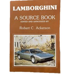 LAMBORGHINI SOURCE BOOK Robert Ackerson Paperback Automobile Car Vintage 80s