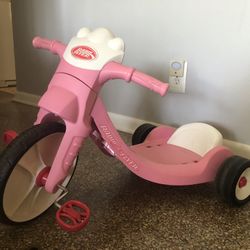 Pink Radio Flyer Ticycle
