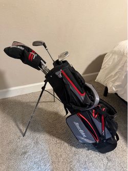 Tour Edge HL-J Youth Left-Handed Golf Club Set with Stand Bag