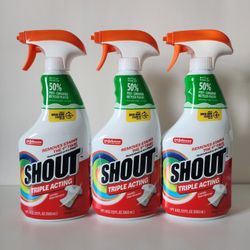 3 Shout Laundry Stain Remover 22oz