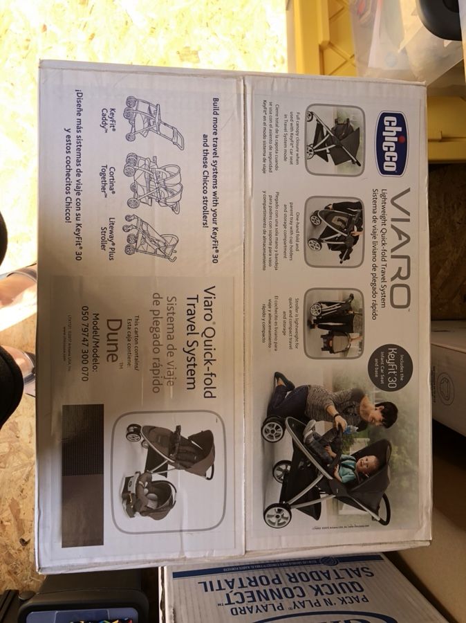 Chicco Viaro Quick-fold Travel System-dune