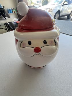 Santa cookie Jar