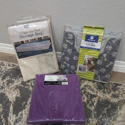 Mixed Lot Of 3 New Storage Bin/Box/Bag