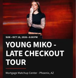 YOUNG MIKO - LATE CHECKOUT TOUR $150 for 2 tickets