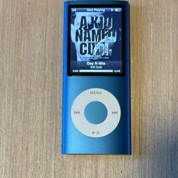 iPod Nano 5thGen Model:A1285 8GB Blue Tested Good w/Char-1085/songs Read Info!! 