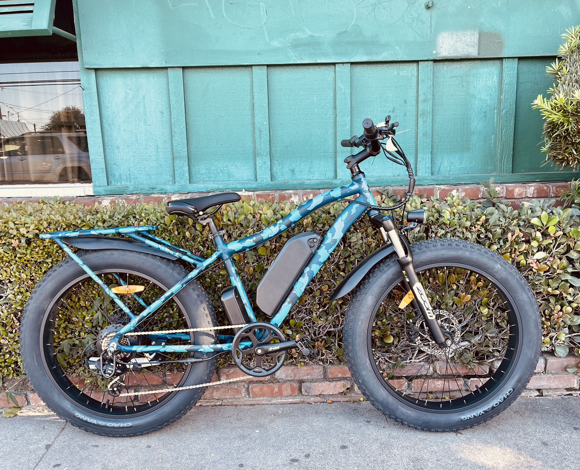 💸💰No Credit Check Easy Finance 🪖🎖️🏕️Brand New Blue Camo Fat78 Electric E- Bike Fast 30mph 🇺🇸Delivered Or Take Home Today!💝🎅👍