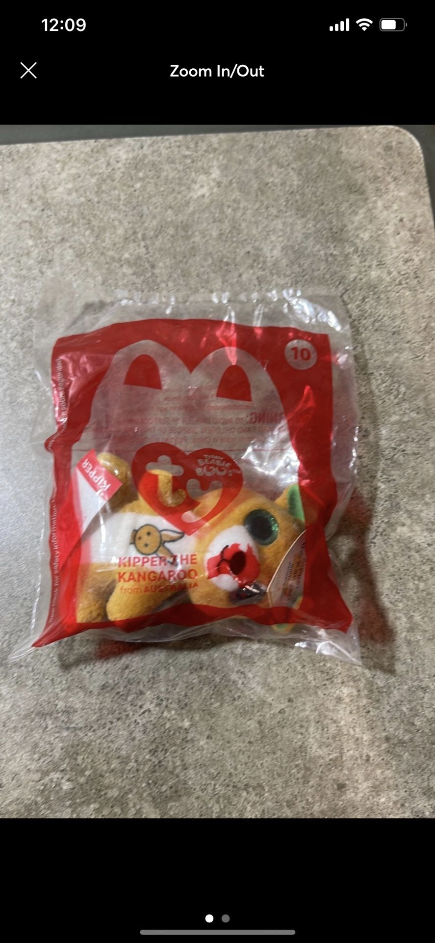 McDonalds Happy Meal Ty Teenie Beanie Boos #10 Kipper The Kangaroo Australia NEW