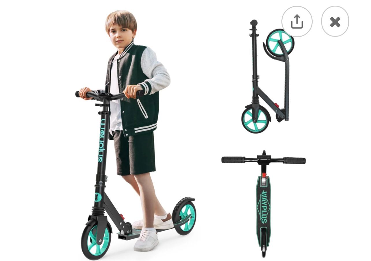 WAYPLUS KICK SCOOTER FOR AGES 6+ KIDS, TEENS & ADULTS