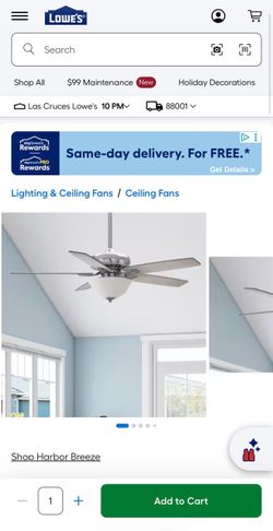 Harbor Breeze Indoor/Outdoor Ceiling Fans