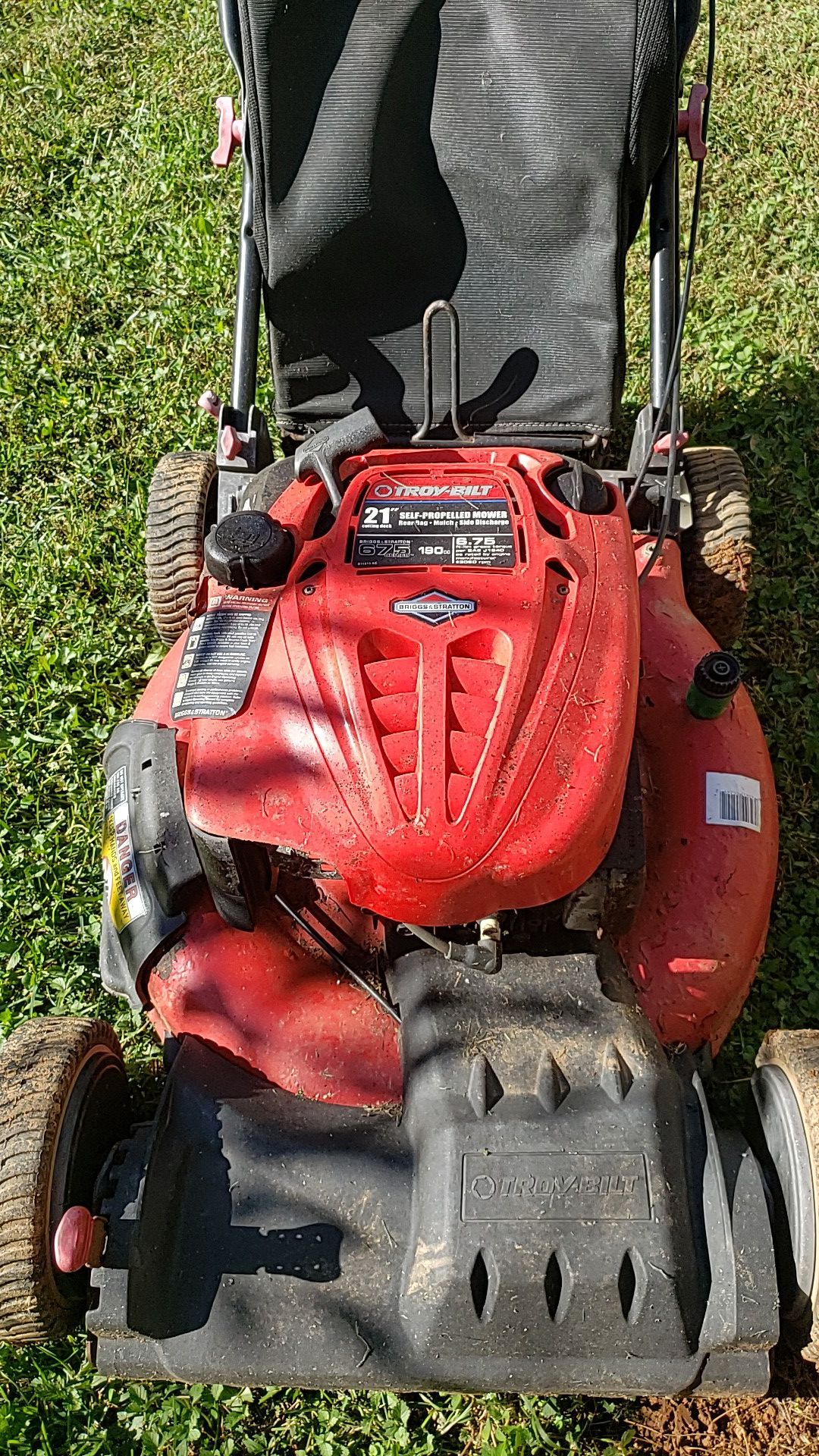 Troy-Bilt 21" Self Propelled Mower and 10in Electric Trimmer
