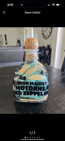 Decorative Bar Bottle Metal Band Patron Map