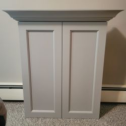 Gray Bathroom Cabinet 