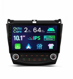 Car Stereo Radio Honda Accord 2003-2007, Wireless Apple CarPlay Android Auto, 10.1 Inch Touch Screen Head Units, Bluetooth GPS
